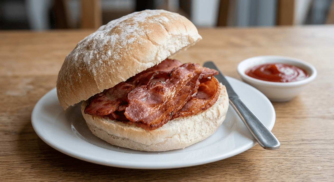 Bacon bap from On The Bun