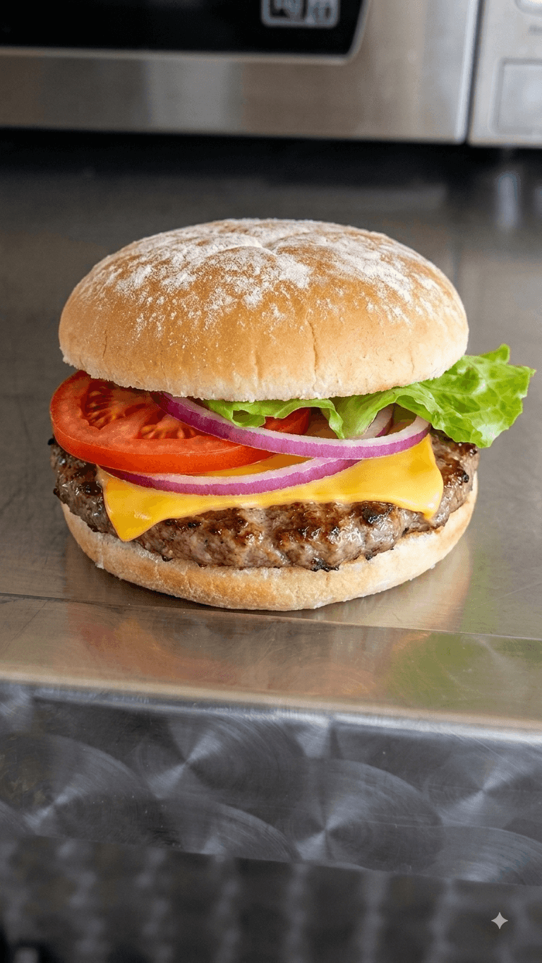 Classic Burger with Cheese from On The Bun