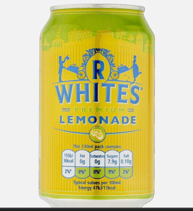 R Whites lemonade from On The Bun